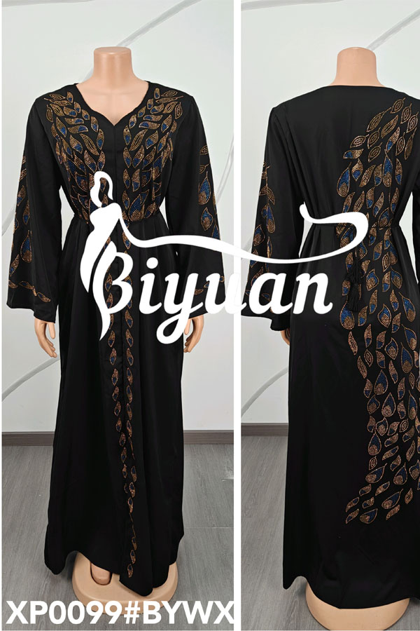 Muslim Gown Abaya Long Gown for African Women #XP0099