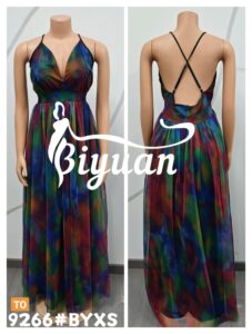 African Printing Dress Slip Sexy Casual Maxi Dress #9266