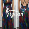 African Printing Dress Slip Sexy Casual Maxi Dress #9266 x