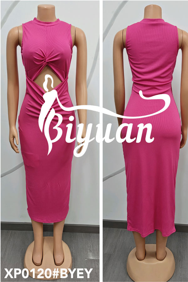 Bodycon Sleeveless Dress for African Women #XP0120