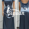 Elegant Shoulder off Slip Prom Dress Party Dress Satin Dress #XP0129